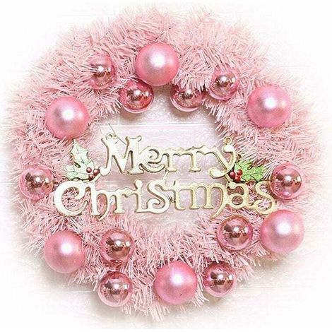 Guirlande de Noël Guirlande de Porte Guirlande Murale 30CM Guirlande de Porte de Noël Artificielle Guirlande de Noël avec Boules de Noël Guirlande Artificielle Décoration de Noël Décoration de Noël (1/4)