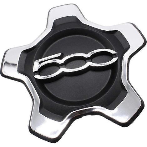 735626312 Cache-moyeu de roue en alliage noir, accessoire pour Fiat 500x (1/3)
