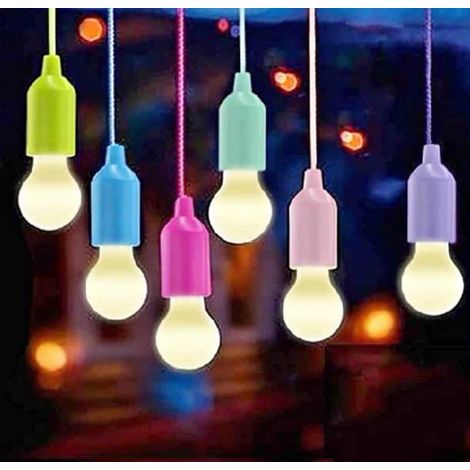 LAMPADA A LED SENZA FILI A BATTERIA LUCE LUX ILLUMINA DA APPENDERE VARI COLORI - 8 Pezzi - Tipologia: 1 Pezzo