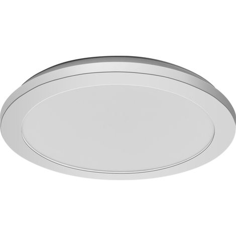 OSRAM Applique et plafonnier LED ORBIS Disc, chrome, 22 W, 1800 lm, 3000/4000 K, réglable par interr. mural via Click CCT, 30 cm de diam., protection IP44 pour salle de bain, vis/chevilles incluses (1/5)