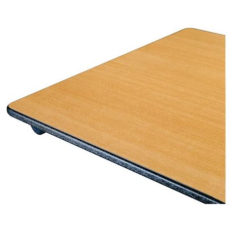 Table rectangulaire pliante plateau hêtre L 120 x P 70 cm - Classique - piétement noir - Maxiburo (1/5)