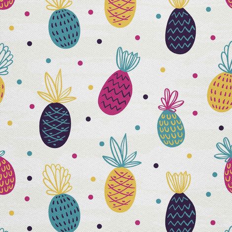 Outdoor dekostoffe oxford - Motiv Ananas und Punkte I DX170 (1/5)