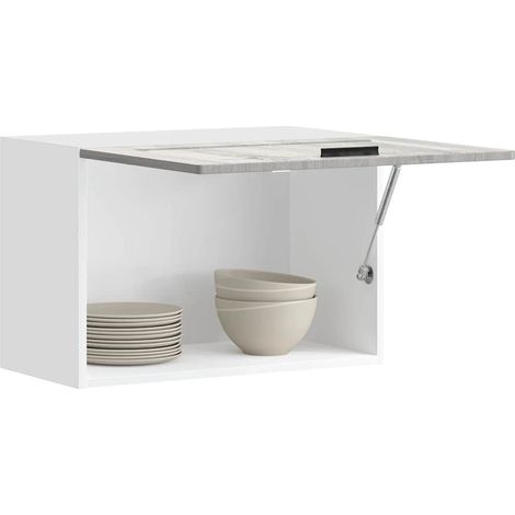 Armario de pared de cocina Porto gris sonoma madera ingeniería vidaXL