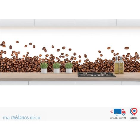 Crédence : Grains de café - Alu composite - 120 - 60 (1/3)