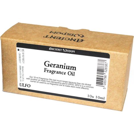 10 ml d'huile parfumée au géranium - SANS ÉTIQUETTE- Vendu par 1