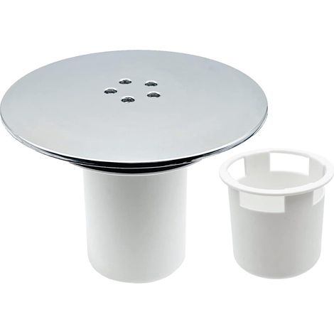 Couvercle de bonde de douche de rechange, cache-bonde de douche 115 mm, couvercle de bonde, cache-bonde chromé pour receveur de douche, débit rapide (1/5)
