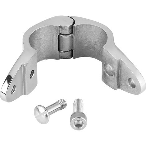Charnière coulissante à mâchoire en acier inoxydable 1 pouce pour bimini bateau, fixation marine robuste, kit de montage avec axe articulé, accessoire nautique résistant à la corrosion. (1/5)