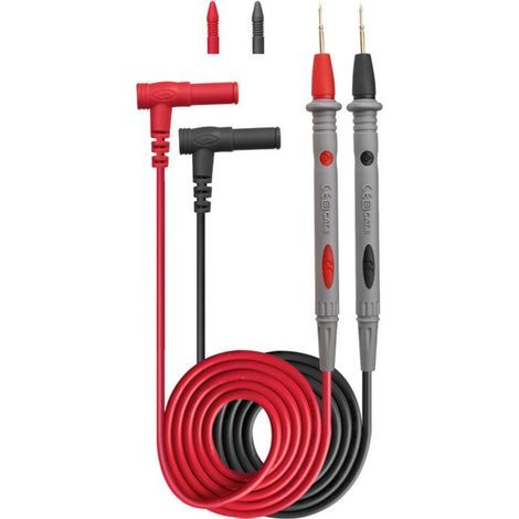 2 Paire PT1005 1000V 10A Pointe de Touche Multimetre Fine, Embout Fils De Test, Pointe MultimèTre Fils De Test De Sonde MultimèTre NuméRique, CâBle multimetre De Test Fil Sonde Crocodiles Fils De Test (1/3)