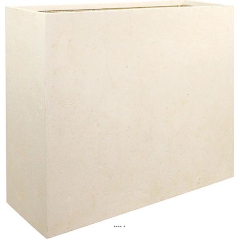 Bac en Polystone Splitt Ext. Claustra L 100x 35 x H 80 cm crème - dimhaut: H 80 cm - couleur: Crème