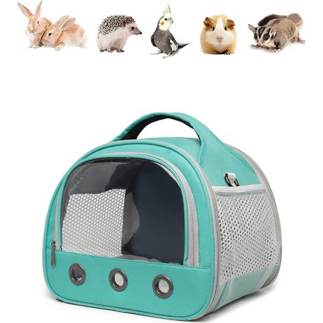 Sac de voyage pour cochon d'Inde avec fenêtre transparente et maille respirante pour oiseau, rat (1/5)