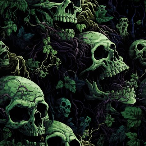 Tela decorativa para exteriores Oxford - Motivo de calavera I DX4433 (1/5)