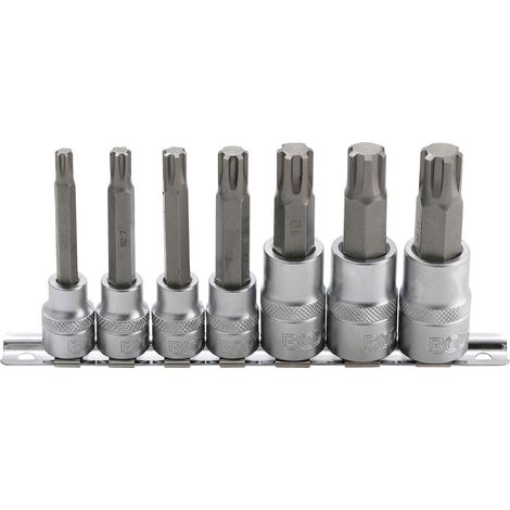 BGS juego de puntas de destornillador con cuadradillo interior de 10 mm (3/8") / 12,5 mm (1/2") perfil de cuña (para RIBE) M6 - M14 7 piezas - 5185