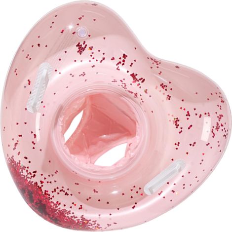 Flamant Cœur, Bouée Gonflable en Forme de Cœur, Accessoire de Loisirs Aquatiques pour Mariage, Plage, Fiançailles et Événements Festifs (1/5)