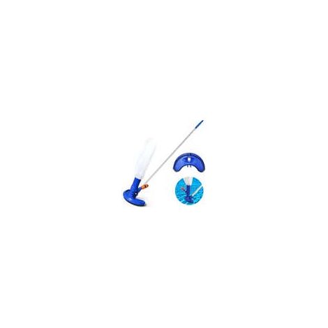 Aspirateur à jet amélioré pour piscine, spa, avec brosse et manche de 115 cm, pour piscine hors sol/gonflable, jacuzzi, étang, spa, lac et fontaine