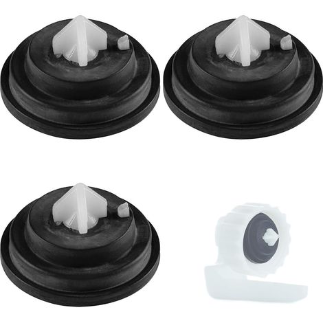 Lot de 3 Joints de Membrane pour Robinet Flotteur WC - Joint d'Étanchéité pour Vanne d'Arrivée Latérale - Kit de Réparation de Chasse d'Eau Anti-Fuite - Compatible avec Réservoirs Standards (1/5)
