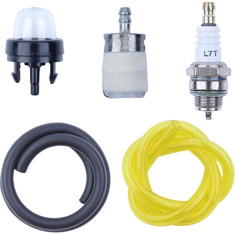 Kit d'entretien pour filtre à air pour tronçonneuse Husqvarna 455 450 Rancher 455E 460 461 avec filtre à carburant, bougie, pompe d'amorçage, conduite de carburant, FIX215211224 (1/5)