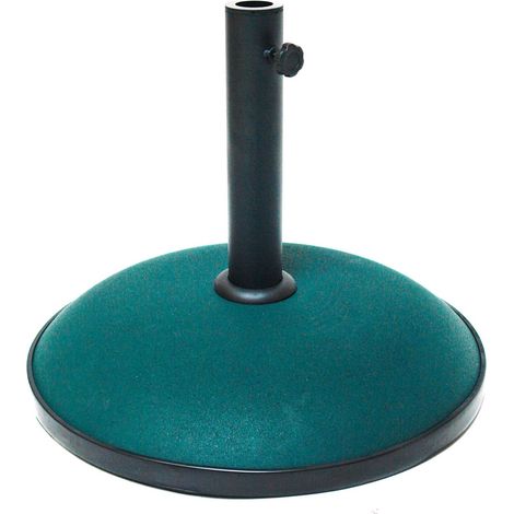 Sonnenschirmständer / Schirmständer Beton dunkelgrün 30 kg Gartenschirmständer (1/4)