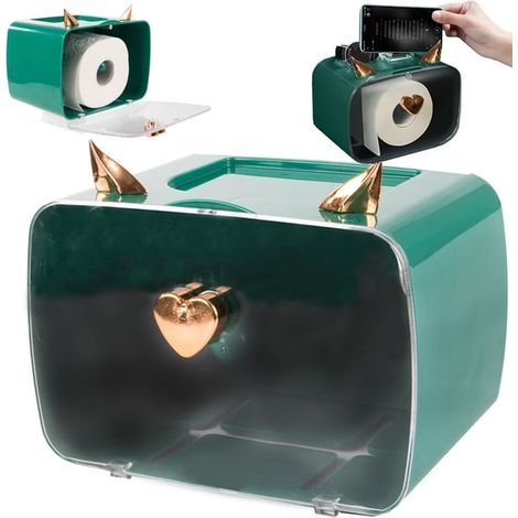 Porte-papier toilette avec support pour téléphone portable (1/5)