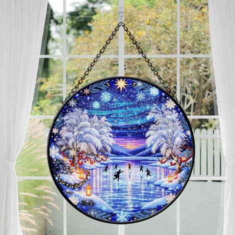 Décoration vitrail 30 cm – Attrape-soleil pour intérieur (1/3)