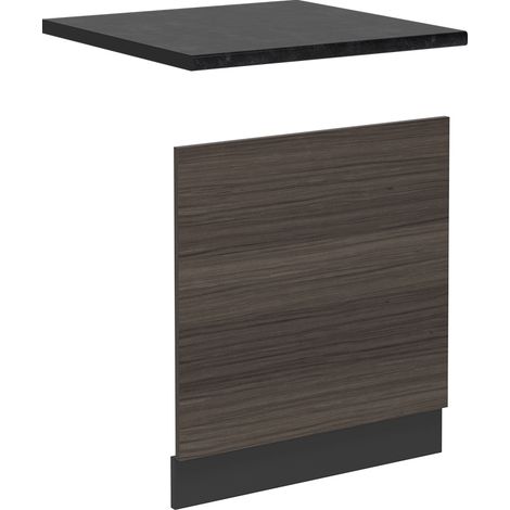 Façade de lave-vaisselle R-Line, Gris noble, 60cm , PT Anthracite, Vicco (1/5)
