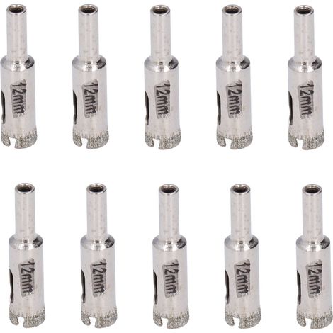 Foret Carrelage Céramique 12mm - Lot de 10 - Haute Précision et Durabilité (1/5)