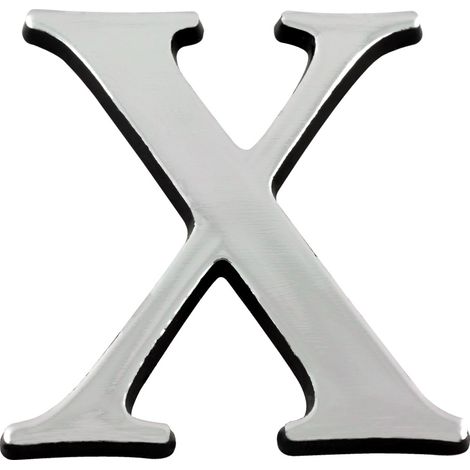 Lettre X Argent Hauteur 40mm - 4621968 (1/2)
