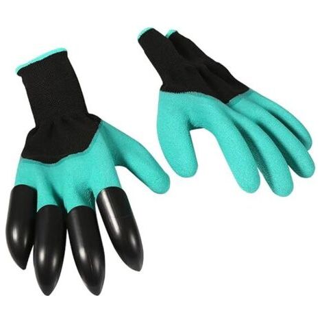 Gants de jardinage avec griffes, 1 paire de gants de jardinage imperméables, gants de travail de jardin pour hommes/femmes, jardiniers, creusement, plantation, désherbage, taille des rosiers (1/5)