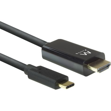 Adaptador USB-C a HDMI Ewent EW9824 Negro 2 m (1/3)