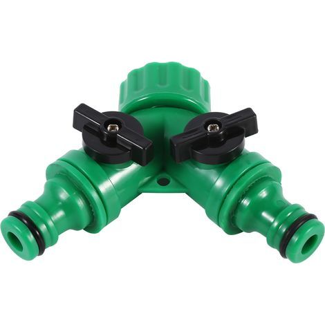 1Pcs Adaptateur Y 3‑Voies Connecteur Robinet Arrosage Jardin Goutte‑à‑Goutte Tuyau Irrigation 3/4" (1/5)