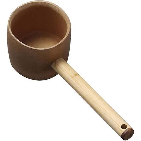Louche en bambou, louche à thé, louche de bain, louche de sauna pour potager et jardin. (1/5)