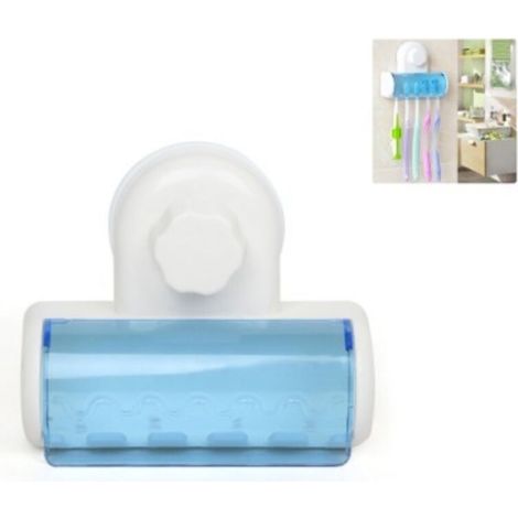 Brosse à Dents Rack Plastique Ventouse Brosse à Dents Tenant étagère pour Salle de Bain-12x4x10CM (1/4)