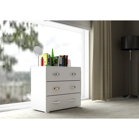 LINEA MODERN CASSETTIERA 3C BIAN FRAS 81X91X45- 1,0 pz