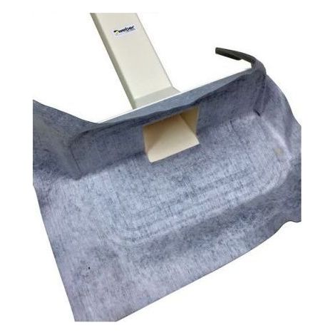 Weberdry drain corner scarico orizzontale quadro cm. 5x5 - venduto cadauno (1/3)