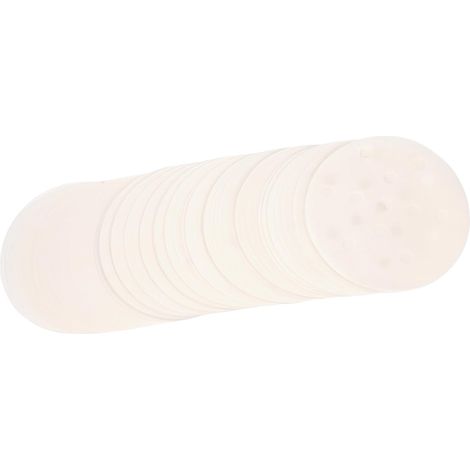 400 Feuilles de Papier Cuisson Vapeur Blanc Non Adhésif en Pâte de Bois, Tapis pour Cuiseur Vapeur Facile à Nettoyer, Cuisson des Aliments la Maison Hôtel'Blanc 2'10.2X10.2X0.1CM (1/5)