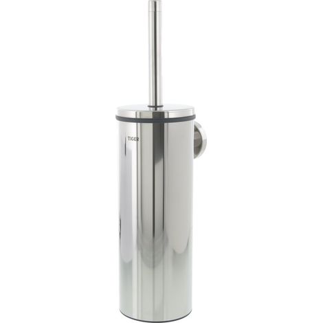 Porte-brosse WC, Acier inoxydable poli (1/5)