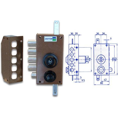 Verrouillage pour appliquer la triple pompe sans tiges gauches 30.436 MOTTURA