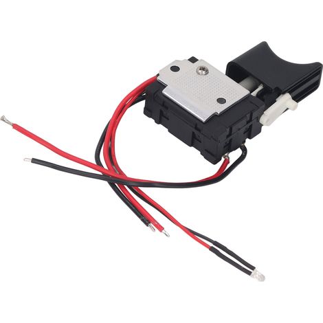 Interrupteur pour perceuse sans fil avec lampe et gâchette de contrôle de vitesse pour perceuse-clé électrique 7,2-24 V (1/5)