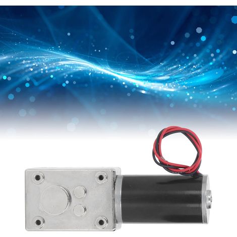 Moteur à engrenages XD40WB-31YSF DC12V 18W, engrenage à vis sans fin miniature, moteur à basse vitesse avant et arrière, moteur à angle droit avec fonction d'auto-verrouillage, 0-5 tr/min. (1/5)
