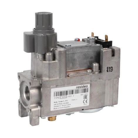Honeywell – Bloc vanne gaz V 4600 D 1001 U – Tension 230V – Filetage 1/2'' – Pour chaudières et appareils de cuisson – Installation facile