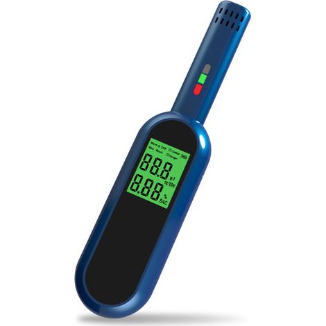 Testeur d'alcool portable haute précision avec indicateur lumineux, analyseur d'ivresse pour conduite, kit de dépistage d'éthanol, appareil de mesure respiratoire précis. (1/5)