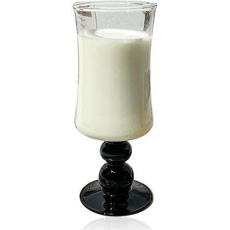 Verres à vin noirs de 400 ml, parfaits pour les mariages, les fêtes, le vin rouge ou les jus de fruits. Design élégant. (1/5)