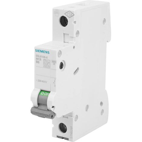 Siemens 5SL6106 – 6 interruttore automatico 6 KA 1 poli b-6 a (1/4)