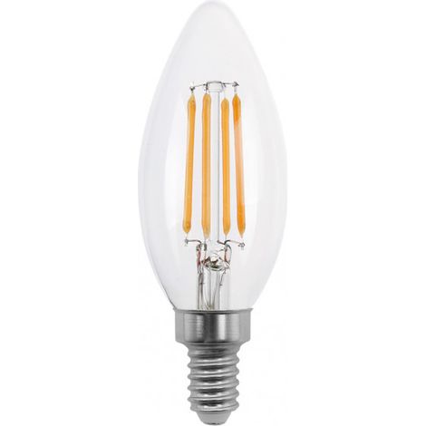 FABRILAMP Kerze Glühbirne 10x3,5d 4w 450lm E14 Klar 2700k