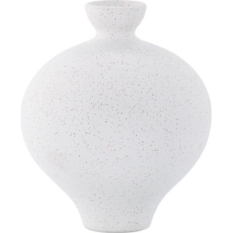 Vase Déco "Rellis" 24cm Blanc (1/4)