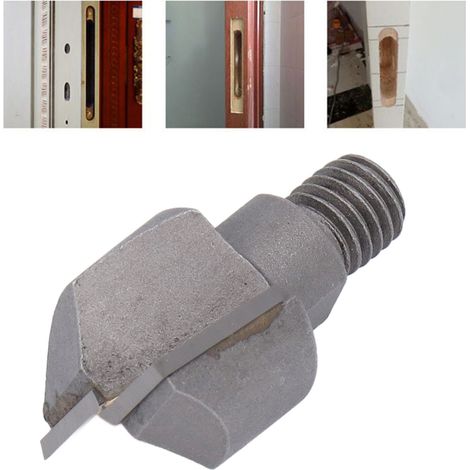 Outil de perçage pour trous de porte en bois, foret pour machine à rainurer, fraise à dégager le filetage de 25 mm. (1/5)