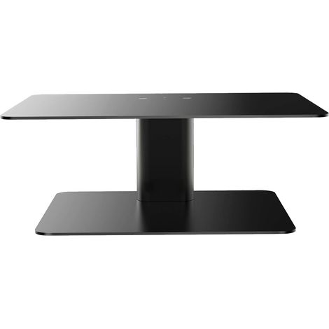 Support écran réglable en hauteur antidérapant conception ergonomique pour moniteurs de tailles différentes noir (1/5)