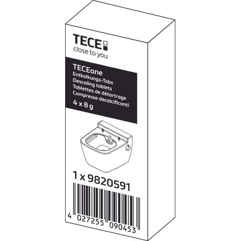 TECE Pastilles de détartrage, 4 pièces, pour WC douche TECE,
