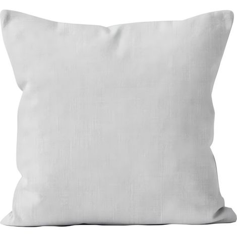 Housse de coussin lin 60x60 cm LINEN blanc, par Soleil d'Ocre