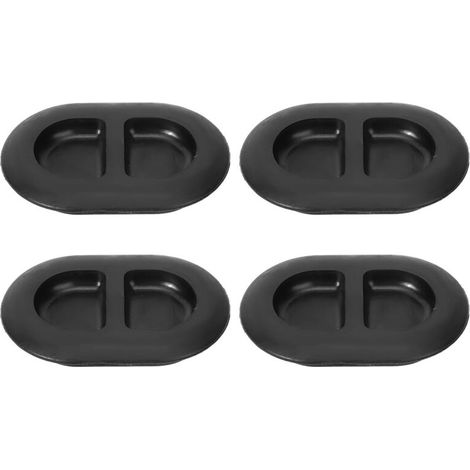 Tapones de goma impermeables para el chasis – Compatibles con Jeep Wrangler JK (2007–2017), juego de 4, color negro. (1/5)