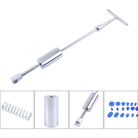 Kit de réparation de bosses sans peinture, arracheur à glissière T, ventouses et tire-clous pour débosselage grêle, outillage complet (1/5)